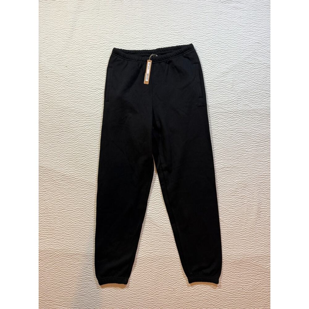 Skims Sweatpants Womens Small Black Fleece Jogger Drawstring Casual Lounge